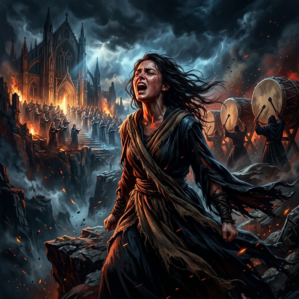 AI-generated cover art for "Monday Morning Rise"