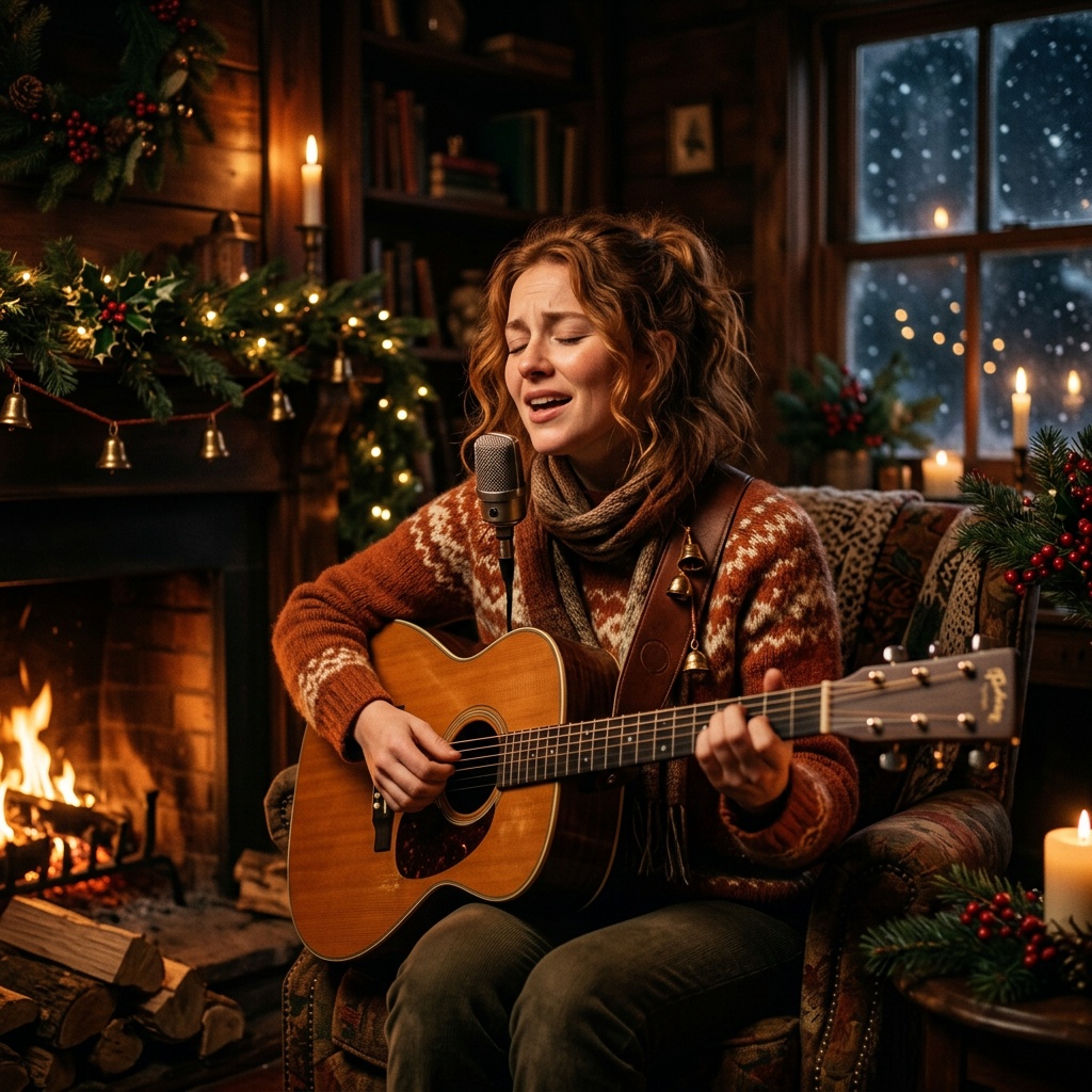 AI-generated cover art for "Christmas Chaos"