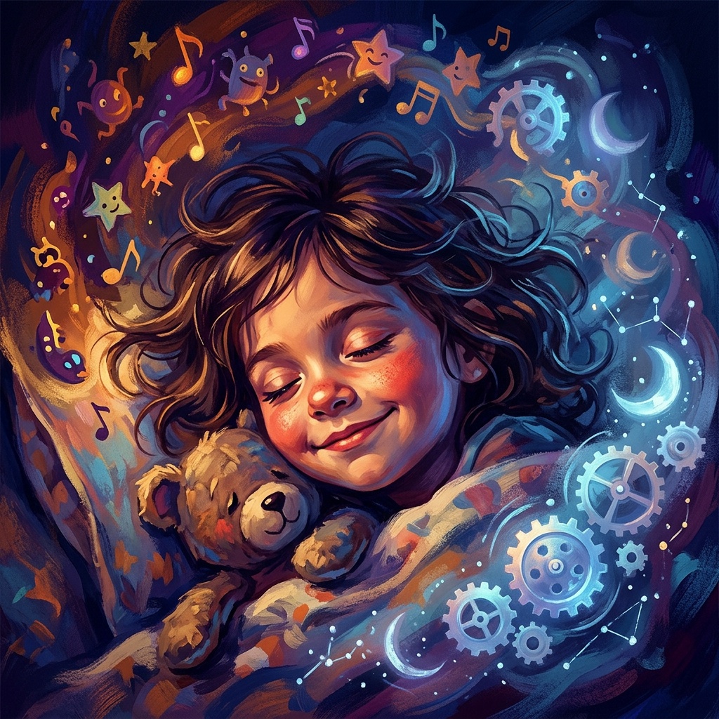 AI-generated cover art for "Sleepy Theo"