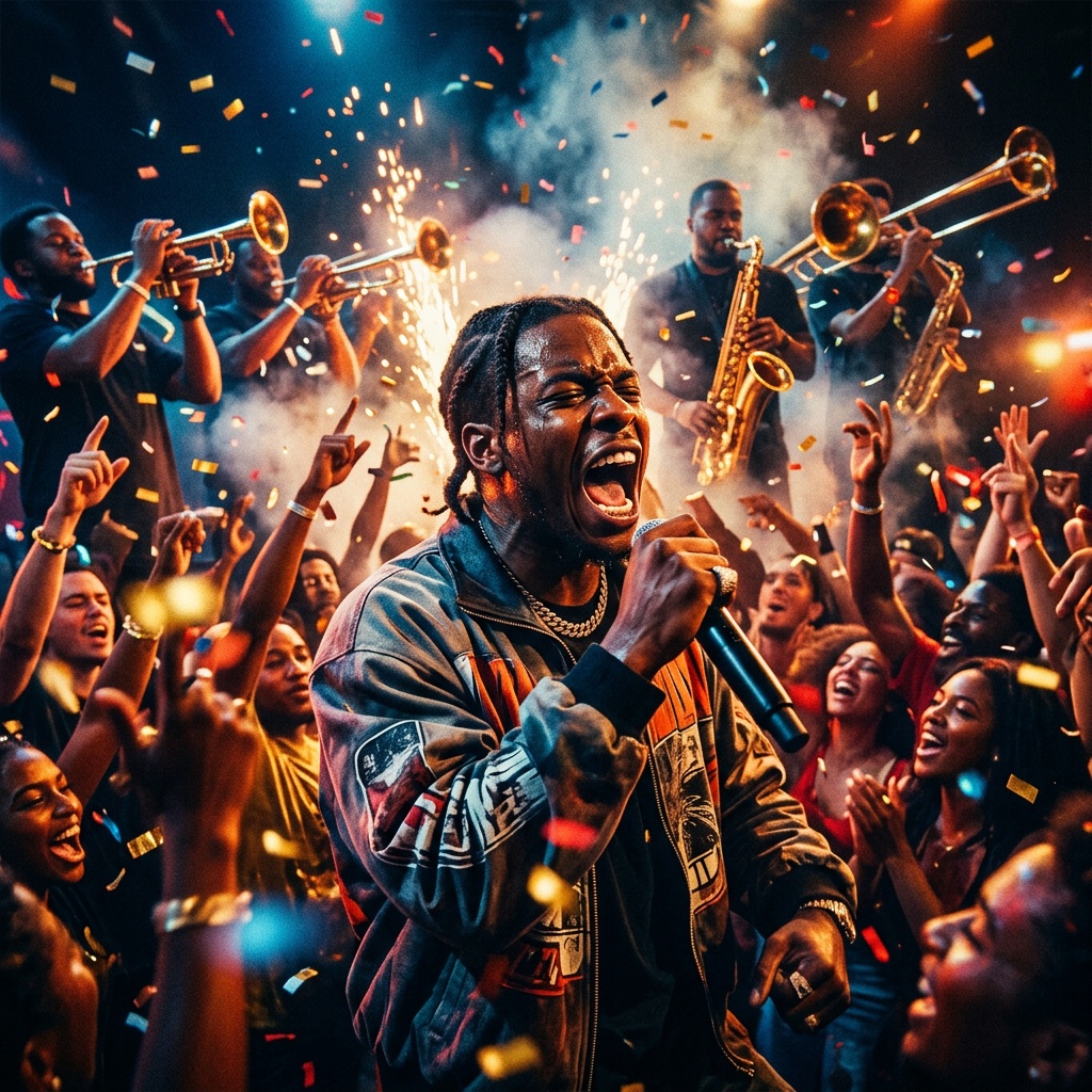 AI-generated cover art for "Grad Squad Fire"