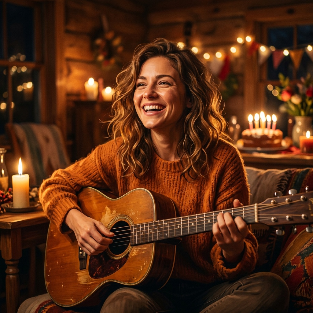 AI-generated cover art for "Blessed Birthday Sarah"
