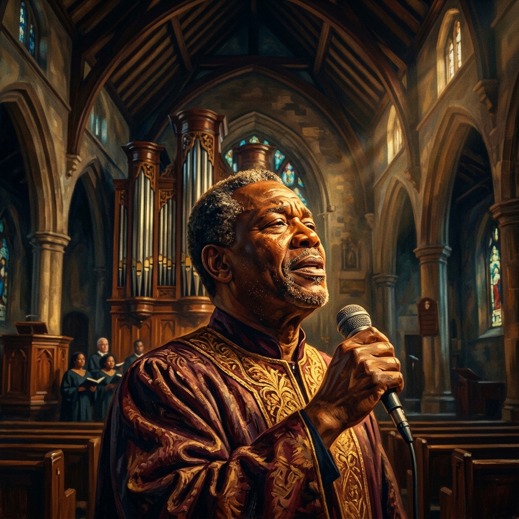 AI-generated cover art for "Servants of Faith"