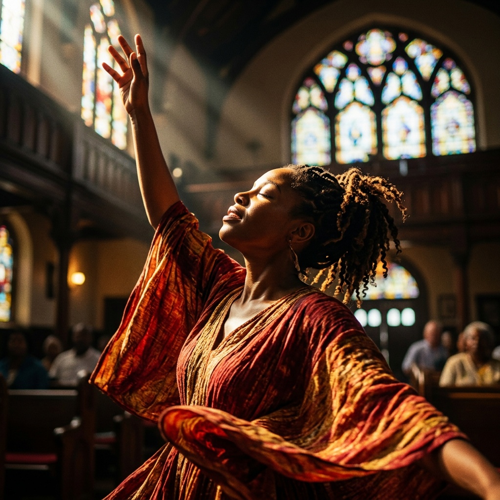 AI-generated cover art for "Praise Him Now"