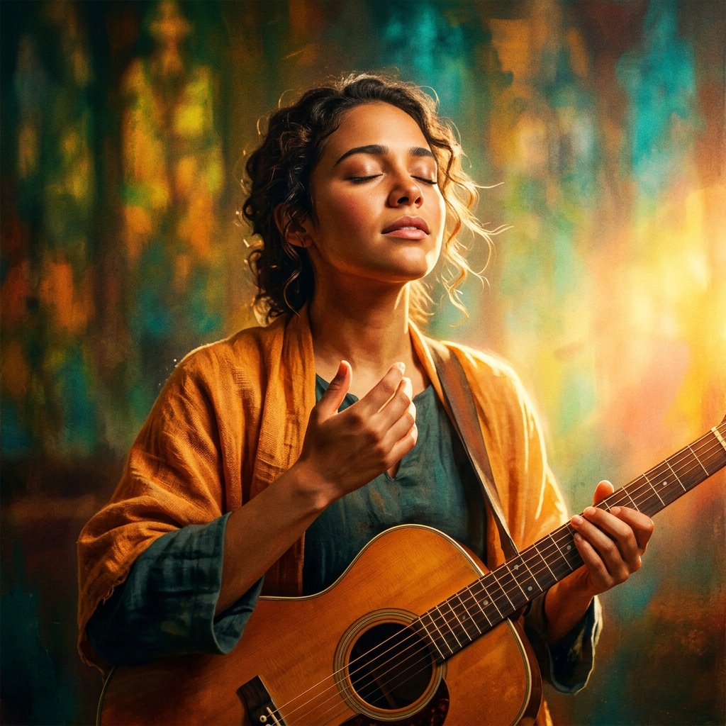AI-generated cover art for "New Every Morning"