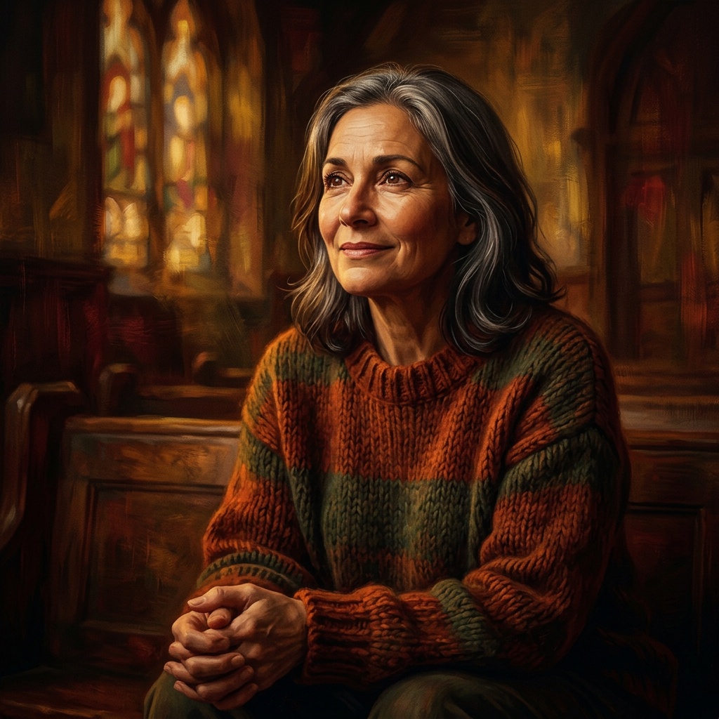 AI-generated cover art for "Blessed Assurance"