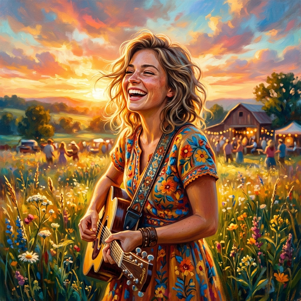 AI-generated cover art for "Fireworks Tonight"