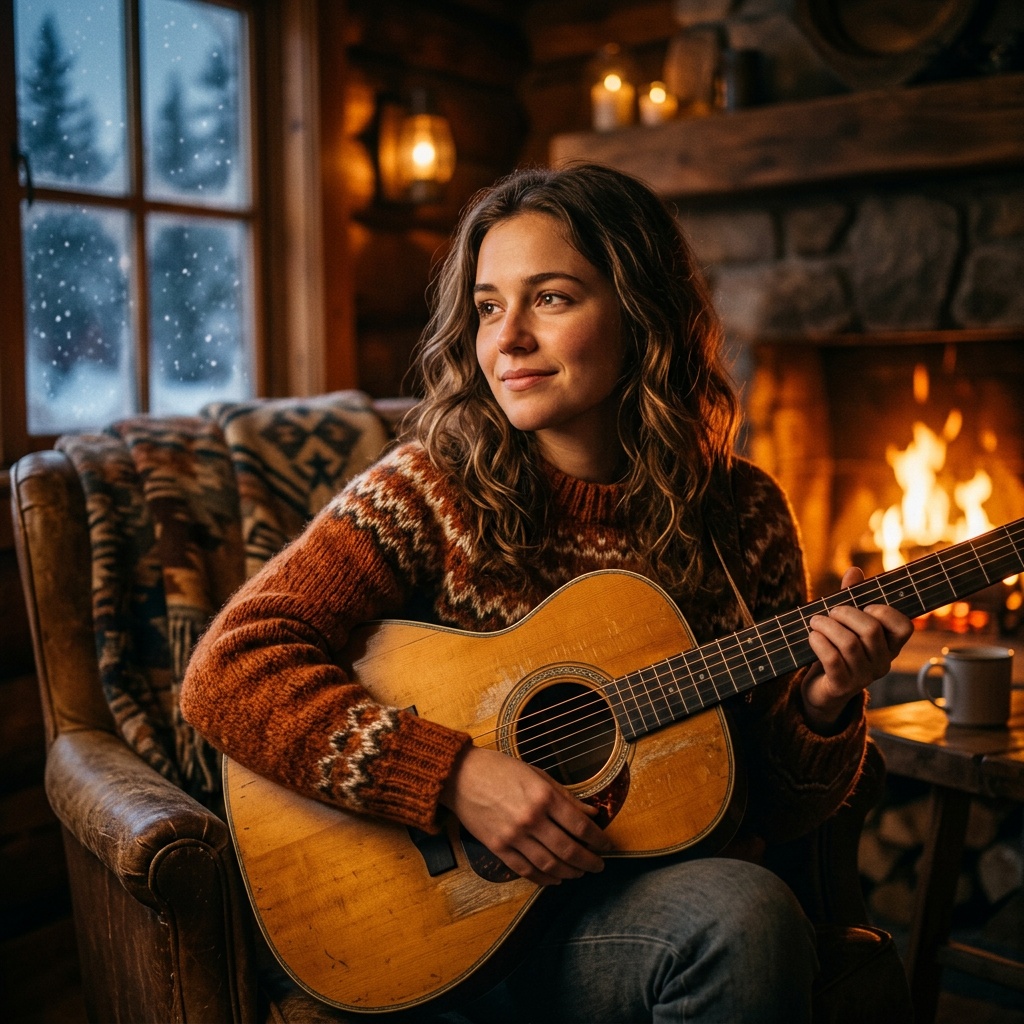AI-generated cover art for "Hanukkah Night"