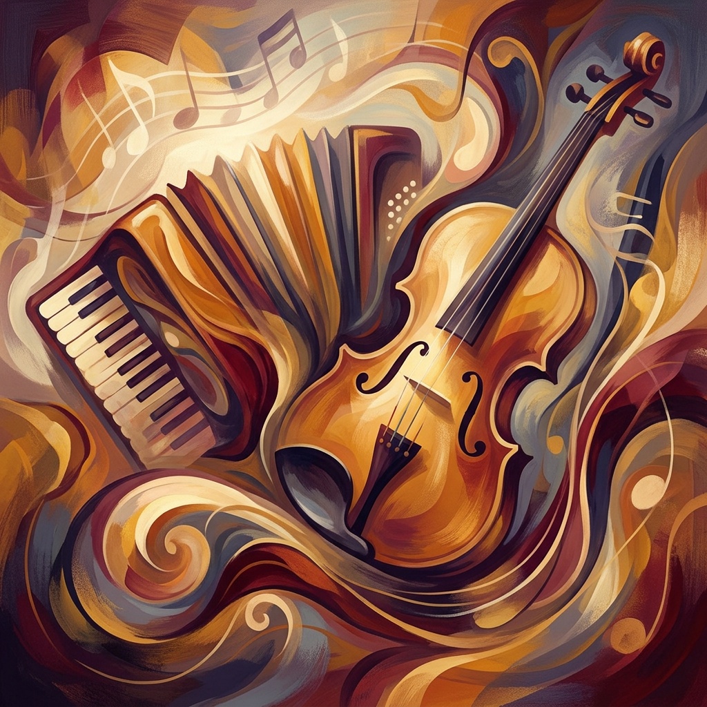 AI-generated cover art for "Simcha Waltz"