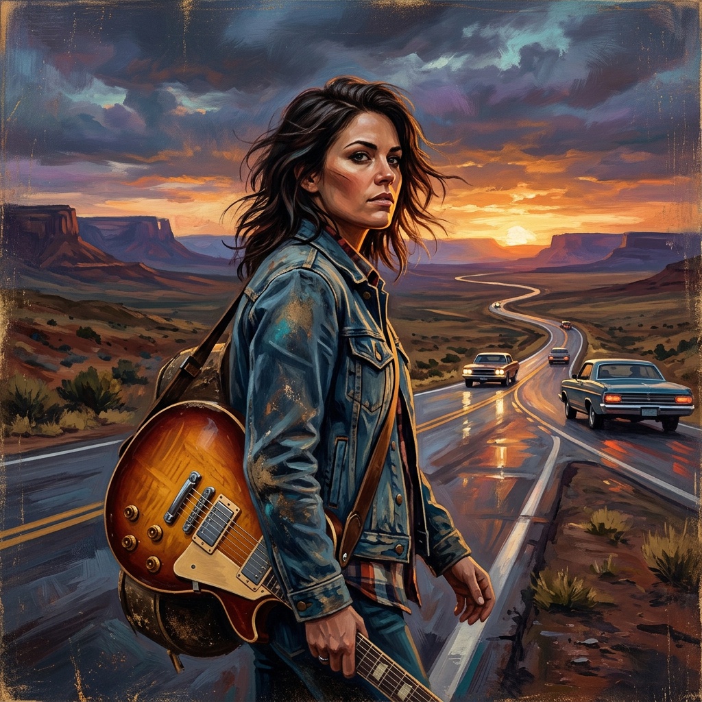 AI-generated cover for "Open Road Calling"