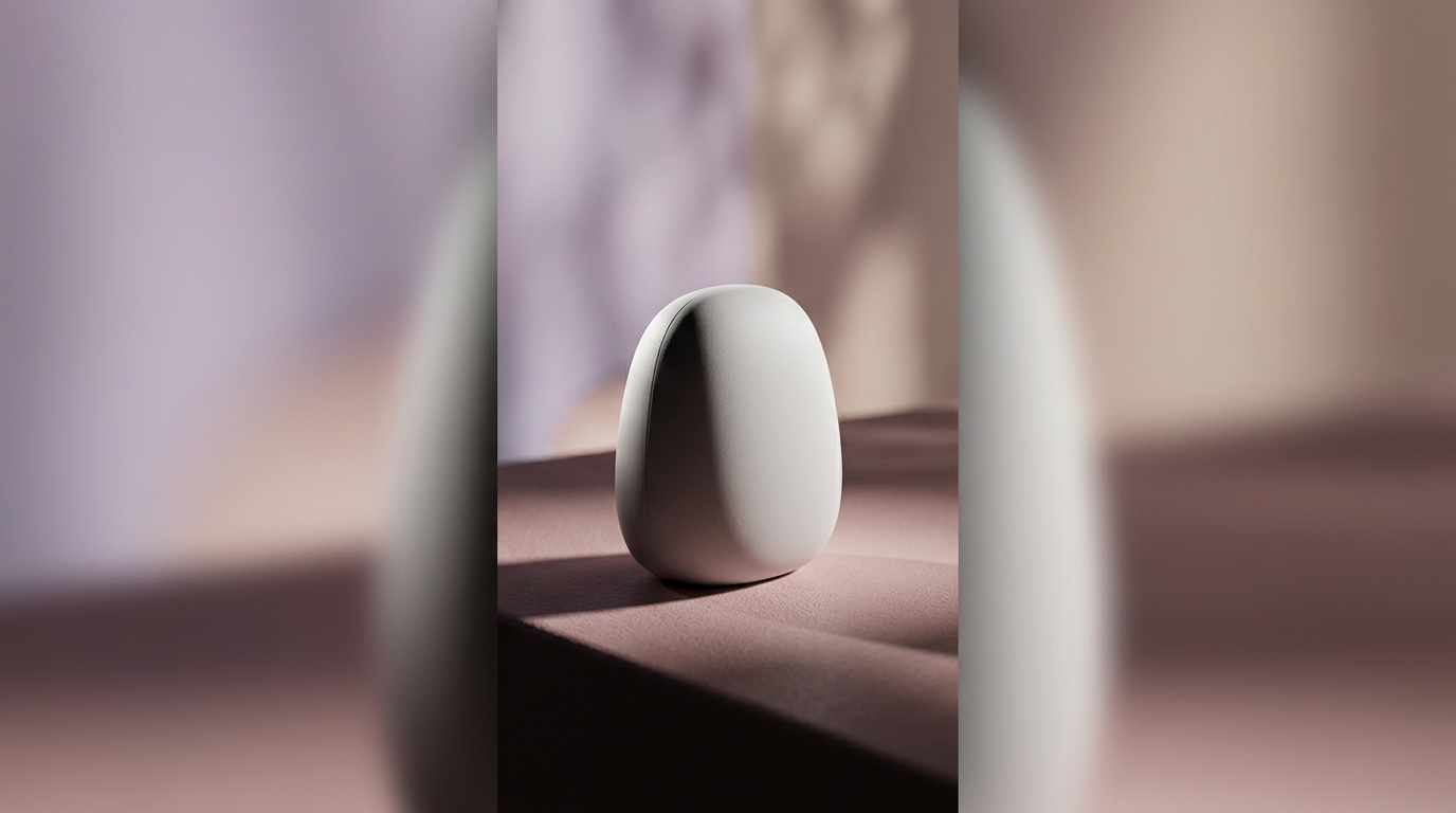 Product photo with slow camera push, pastel background