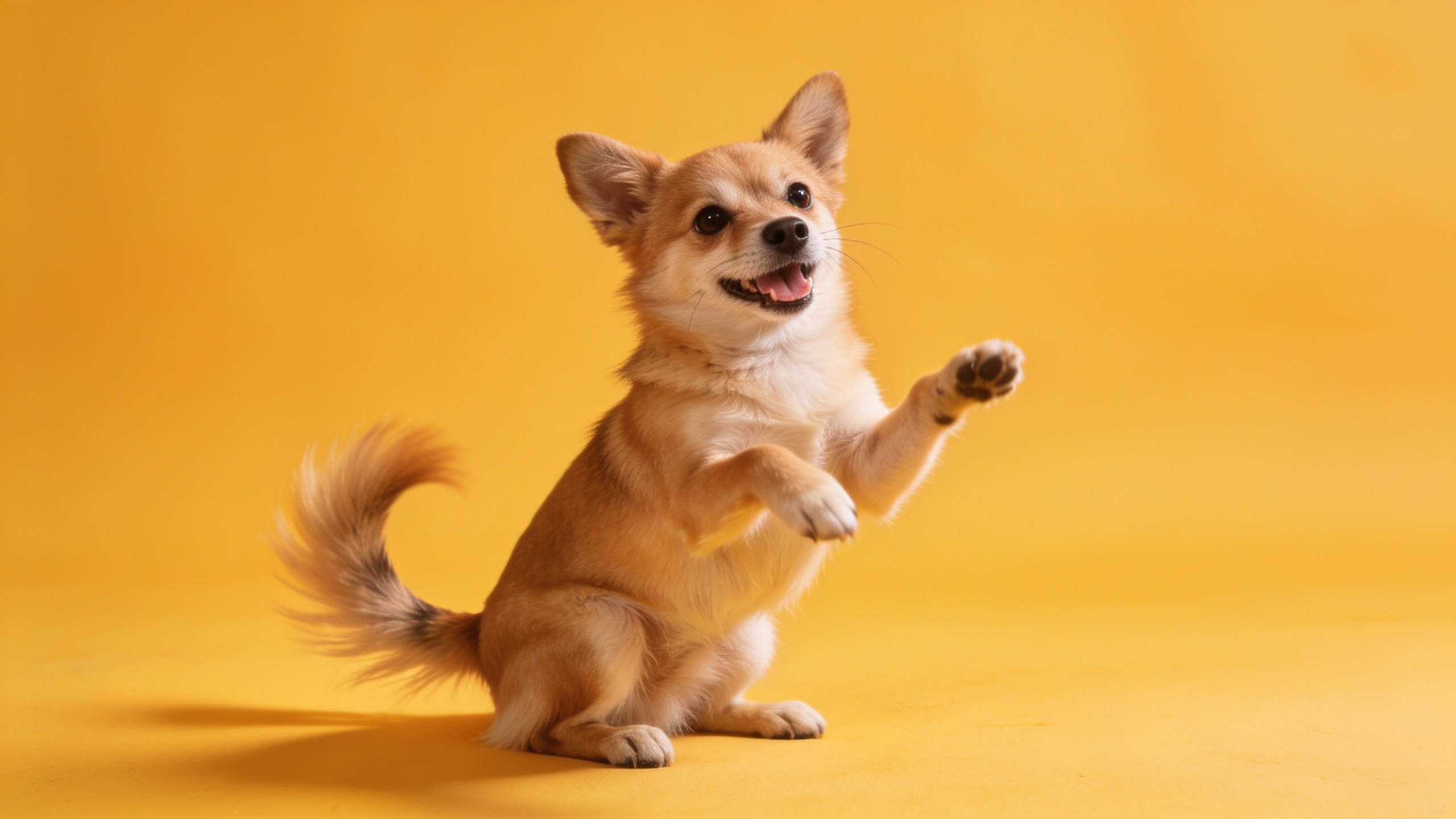 Small dog portrait for pet-dance template