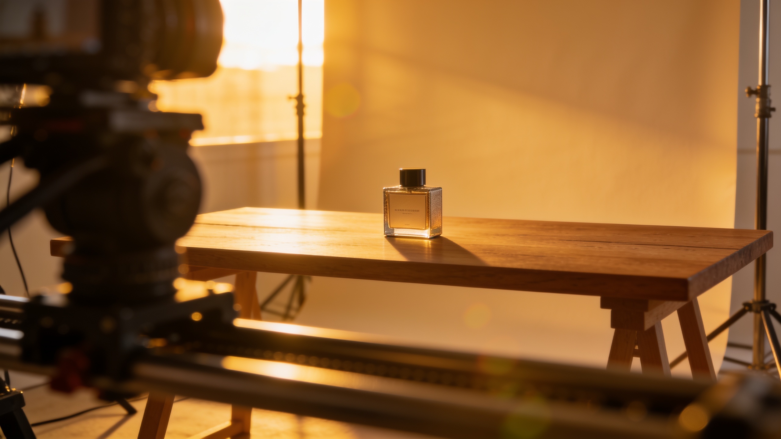 E-commerce product on a table with suggested motion