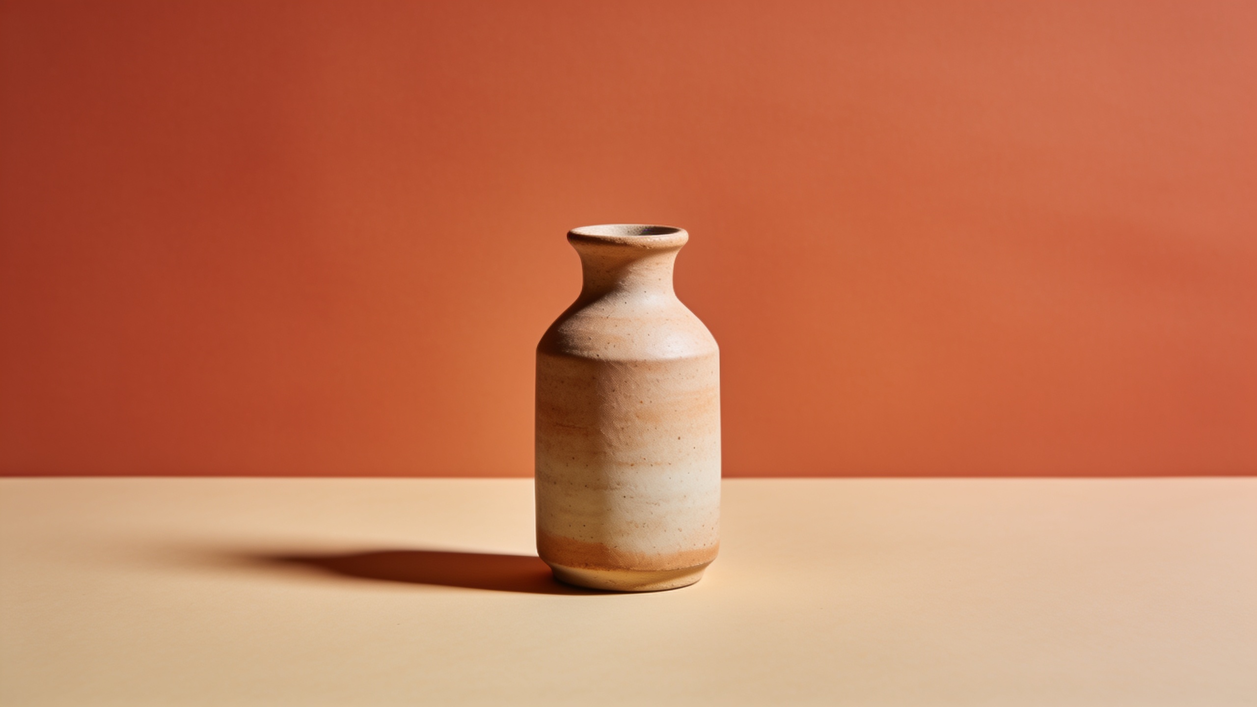 Lifestyle product on colored backdrop with ambient fill and shadow