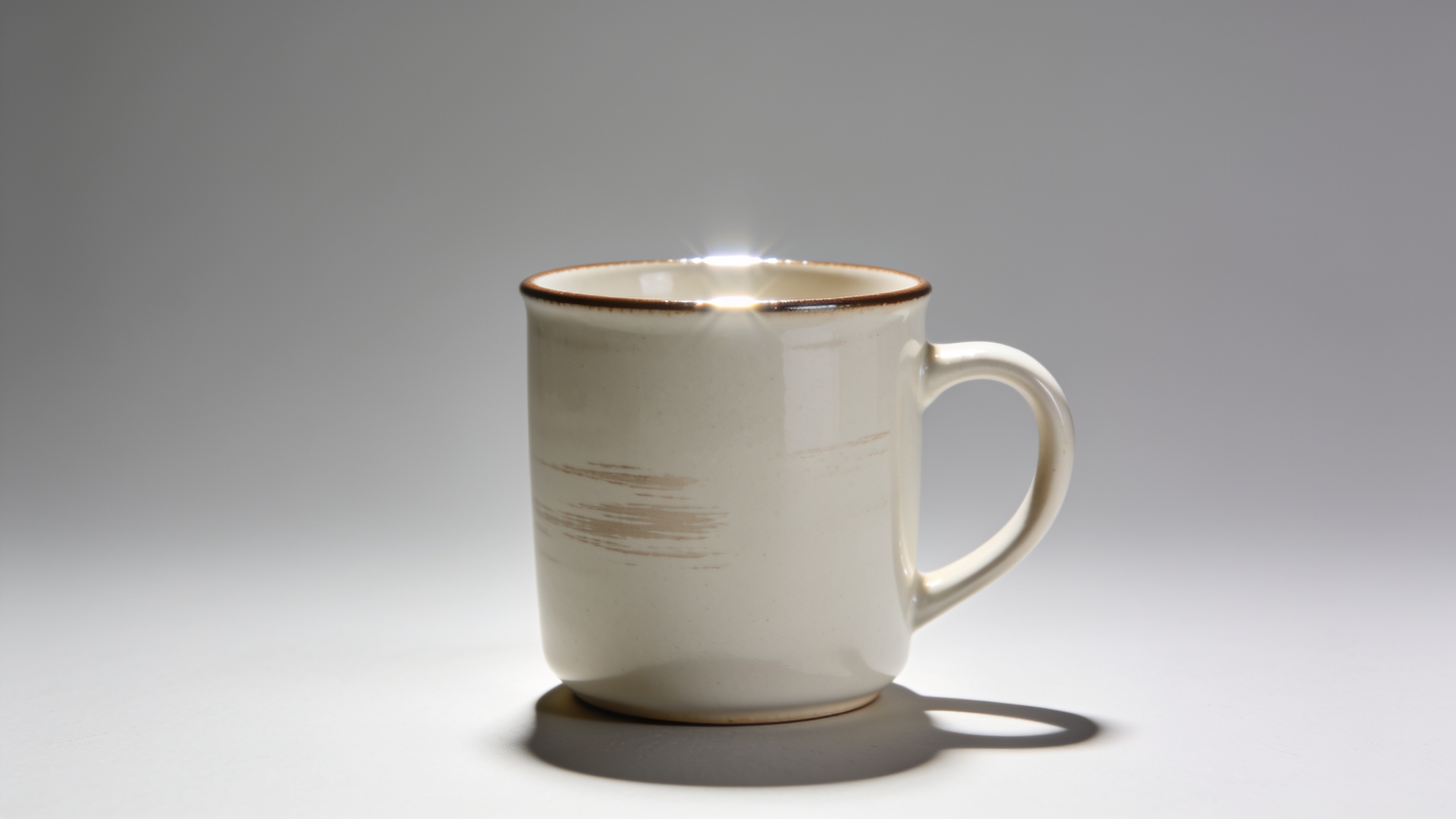 Catalog-style studio relit coffee mug