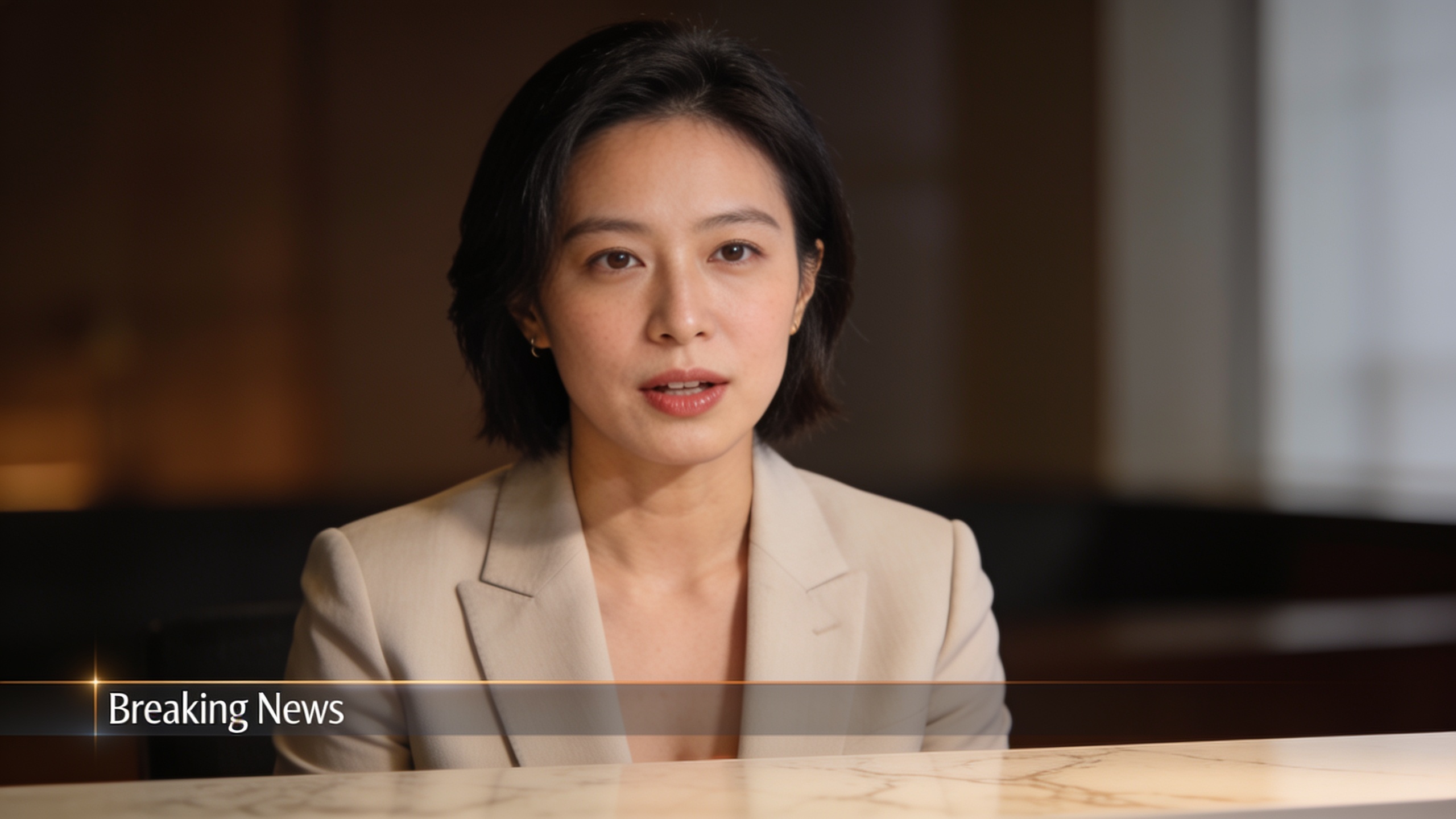 News-anchor style headshot prepared for an avatar video