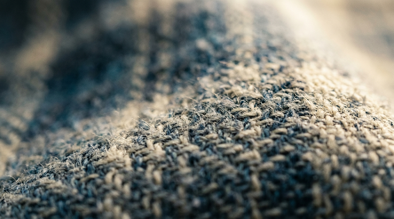 Macro fabric texture with shallow depth of field for looping product demo.