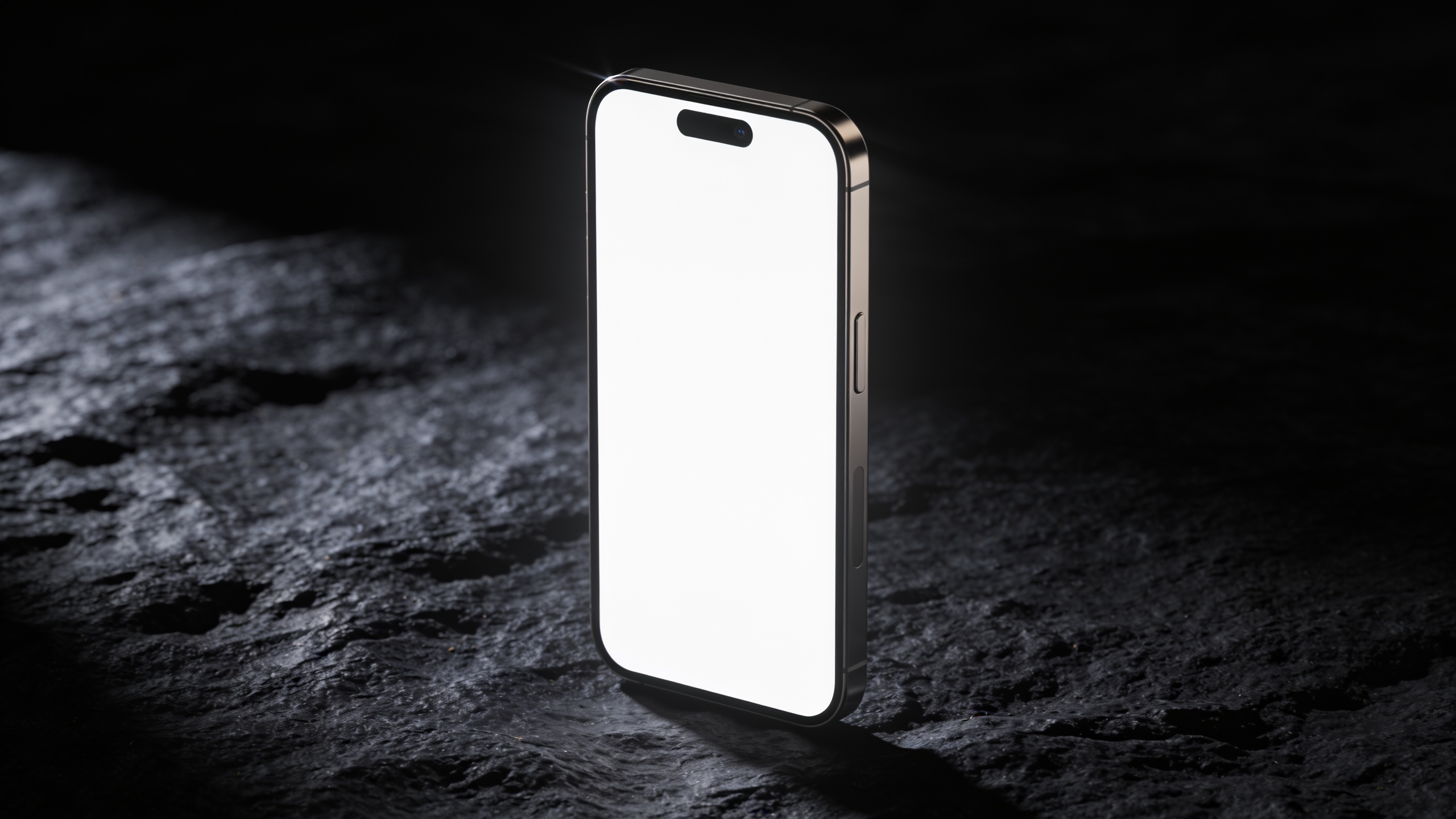 Smartphone push-in with rim lighting in vertical framing