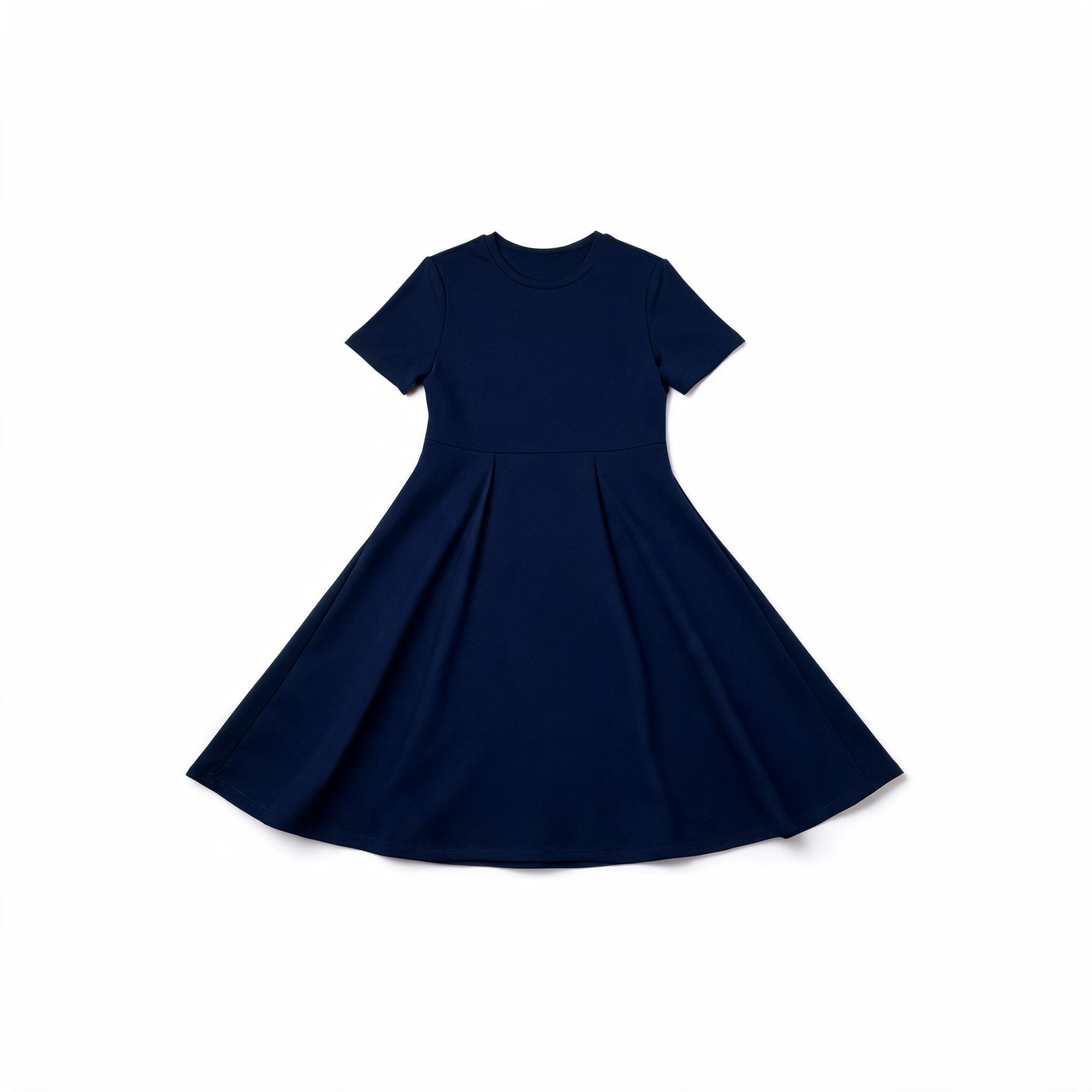 Navy A-Line Dress