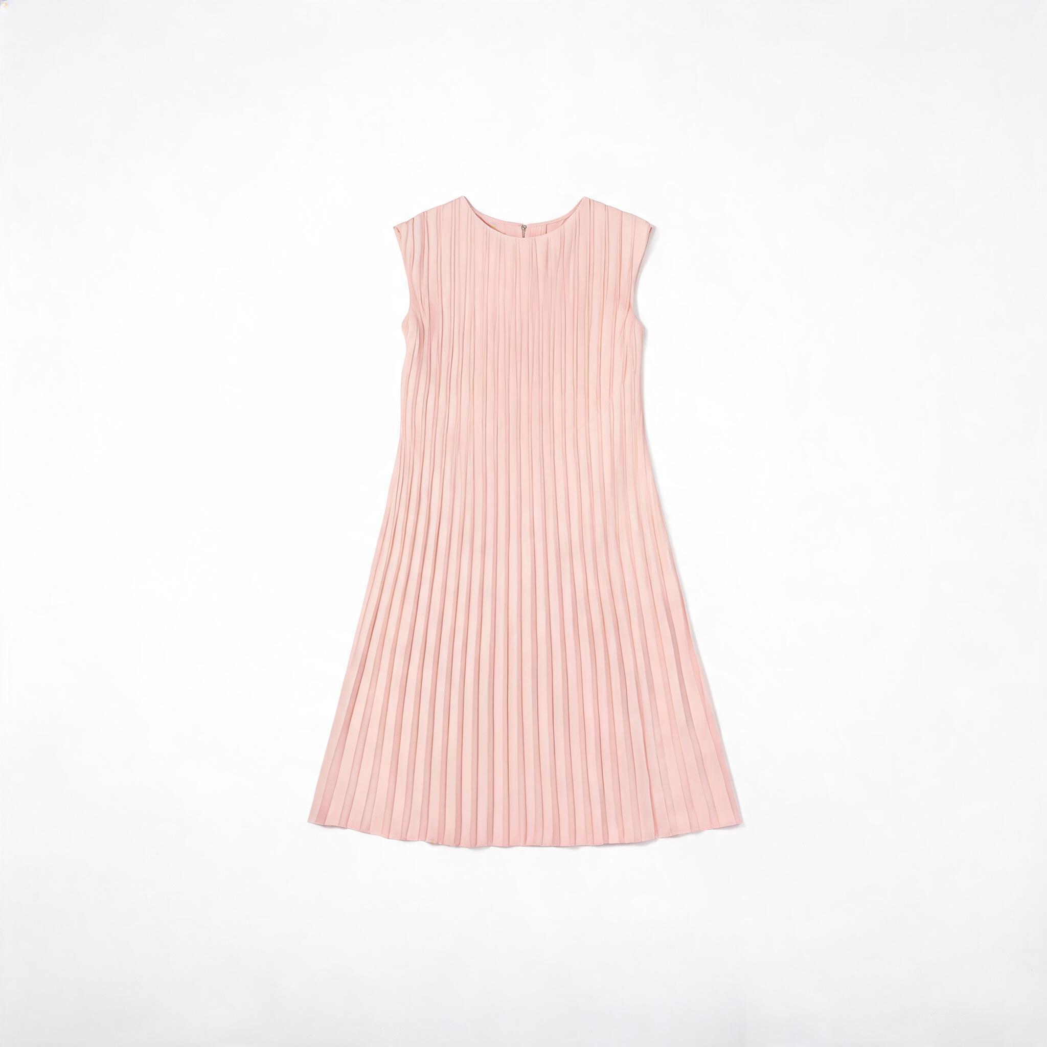 Blush Pleated Dress