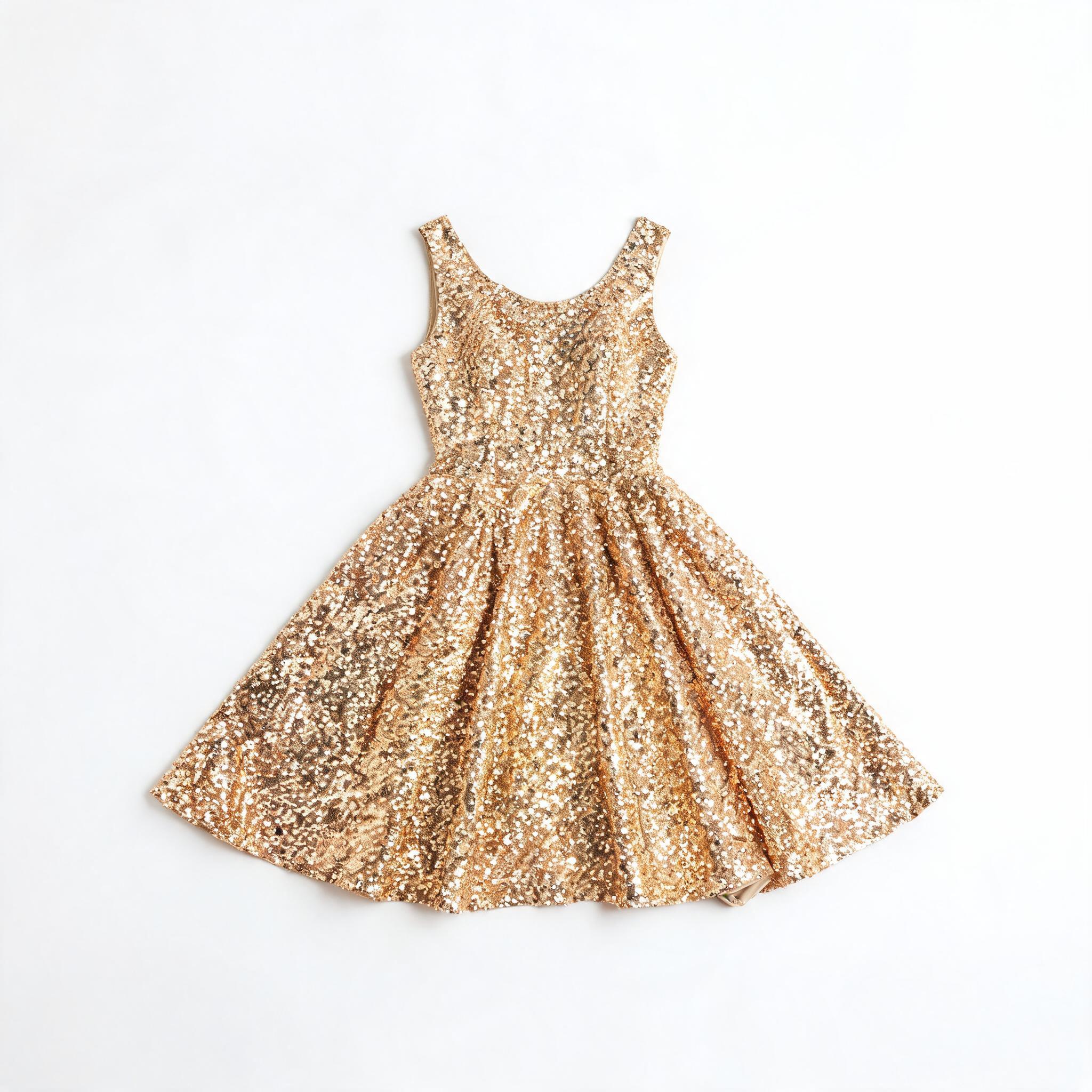 Gold Sequin Dress