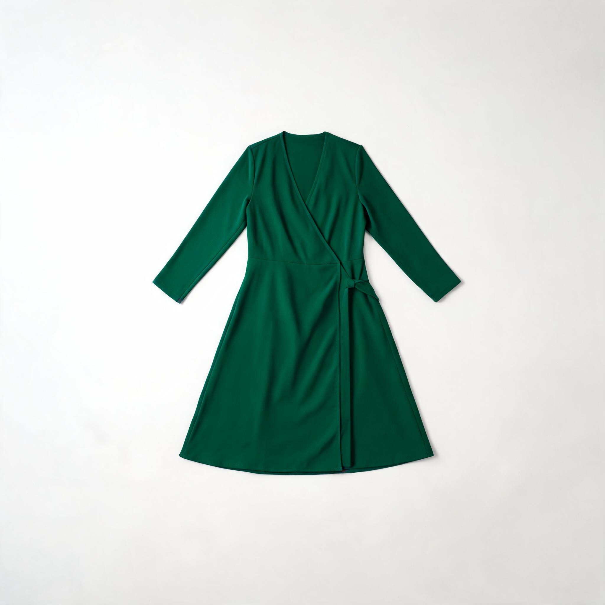 Emerald Wrap Dress