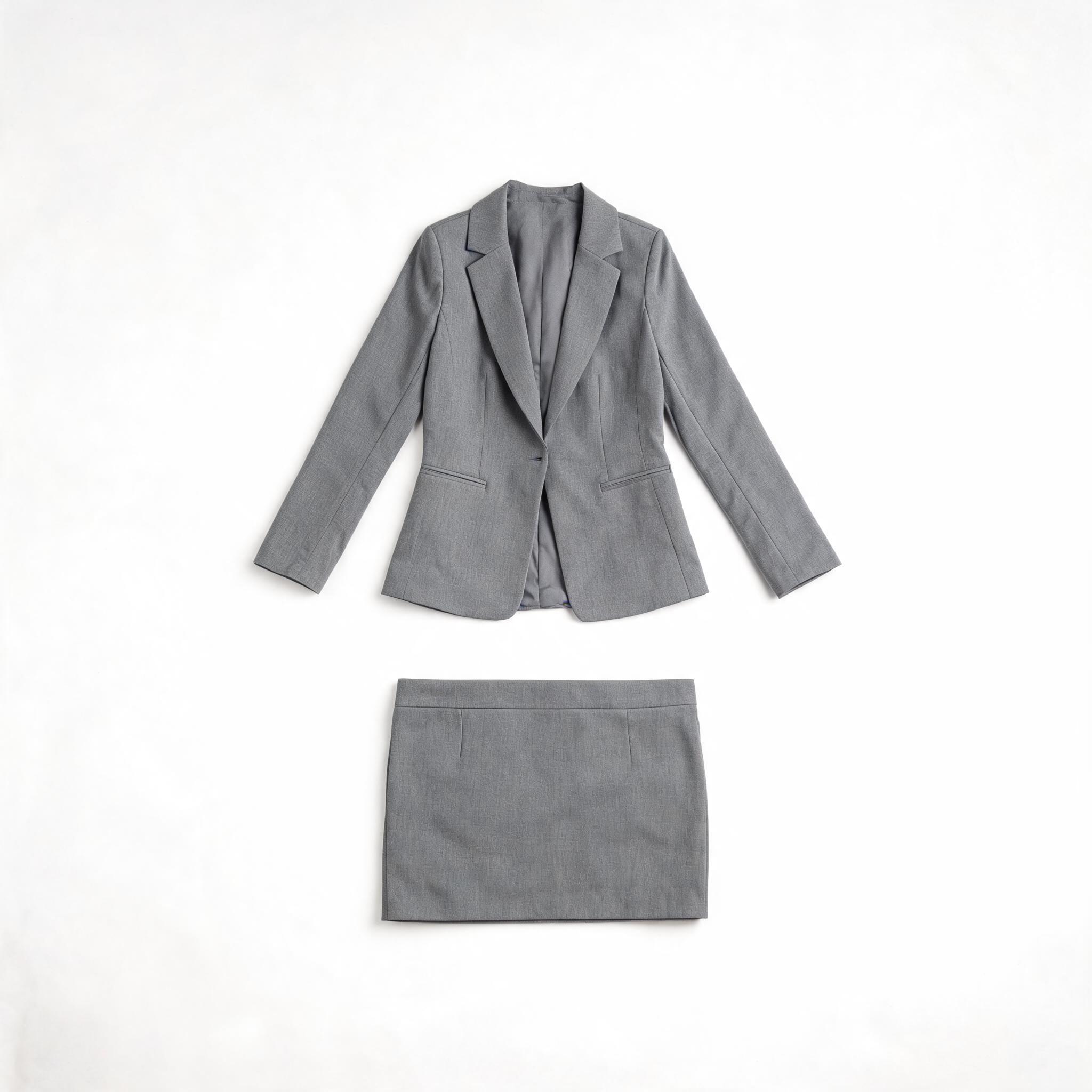 Grey Skirt Suit